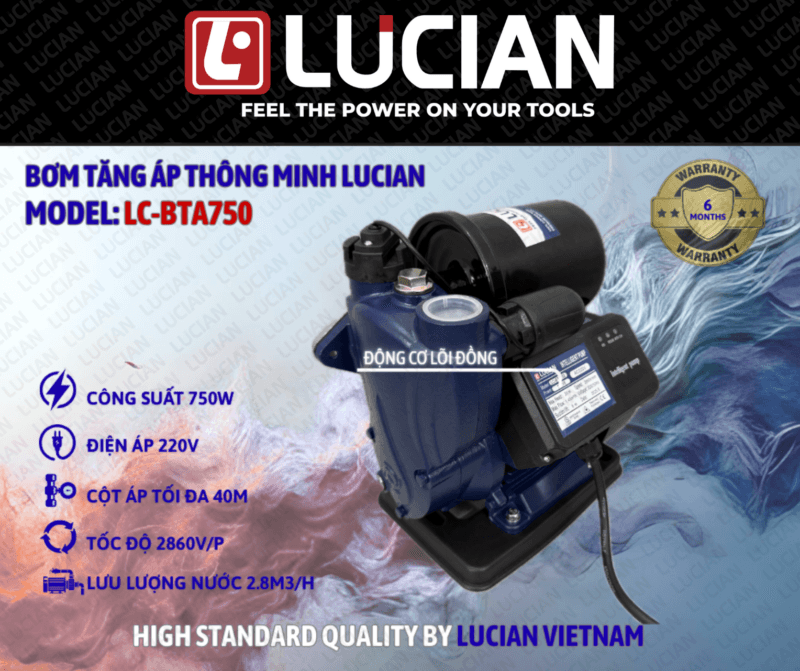 BƠM TĂNG ÁP LUCIAN LC-BTA750
