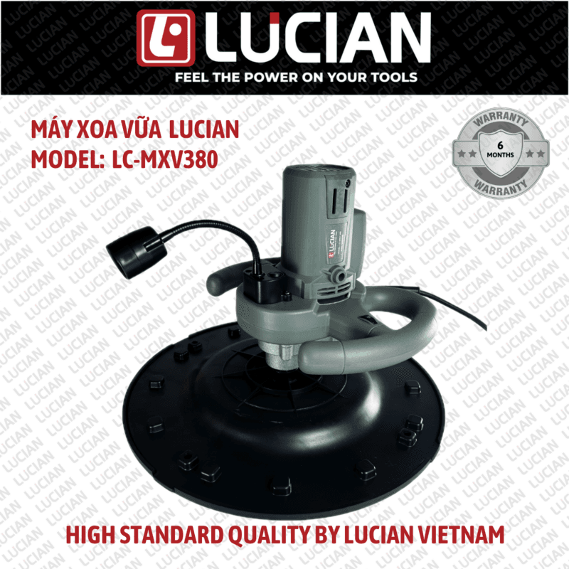 MÁY XOA VỮA CẦM TAY ĐÈN LED LUCIAN LC-MXV380