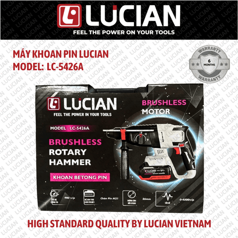 MÁY KHOAN PIN 26MM LUCIAN LC-5426A