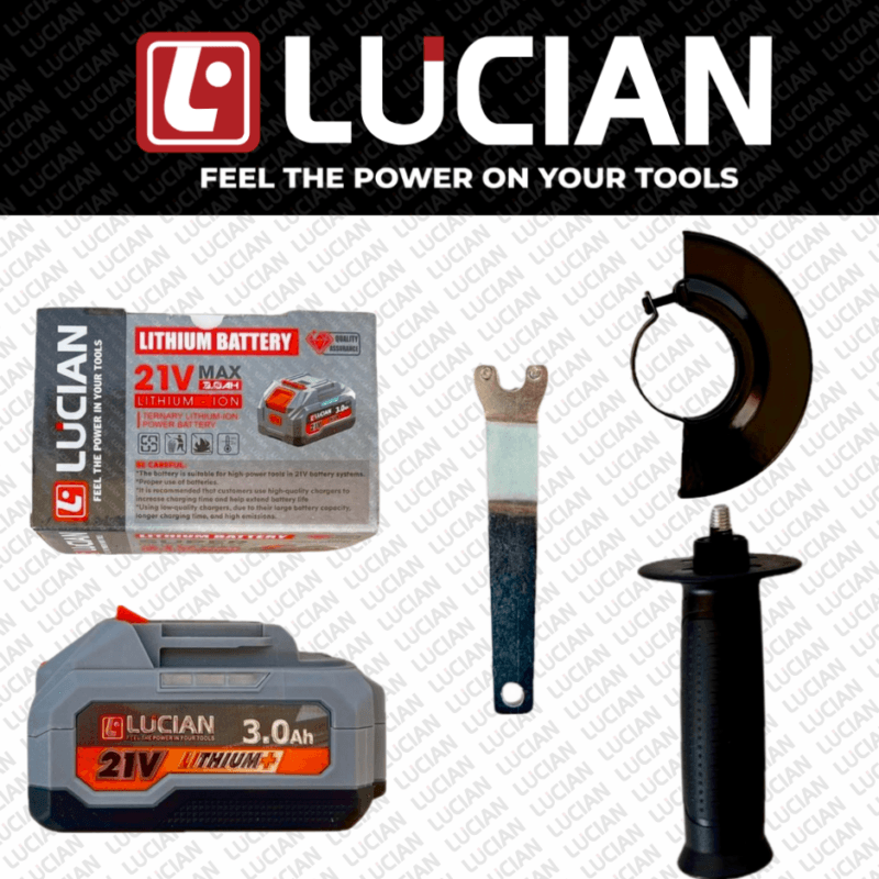 MÁY MÀI PIN KHÔNG CHỔI THAN LUCIAN LC-MP100-11K