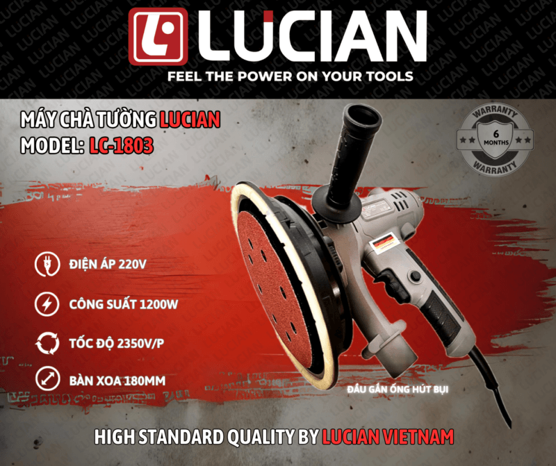 MÁY CHÀ TƯỜNG CẦM TAY LUCIAN LC-1803