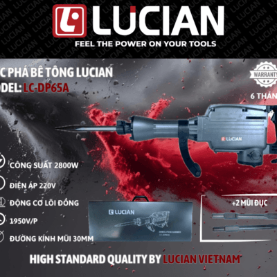 MÁY ĐỤC BÊ TÔNG 2800W LUCIAN LC-DP65A
