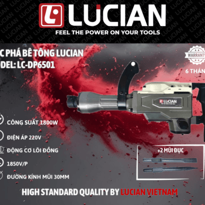 MÁY ĐỤC BÊ TÔNG LUCIAN LC-DP6501