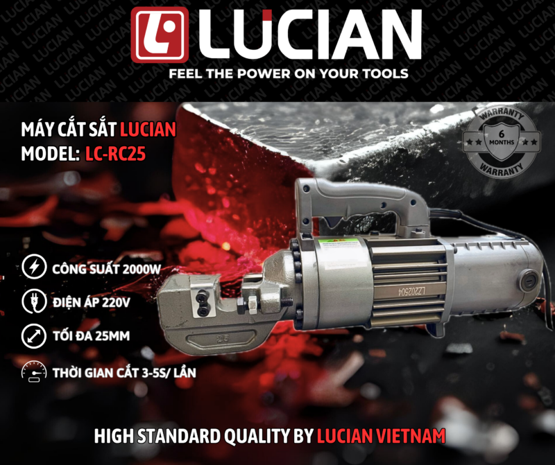 MÁY CẮT SẮT THỦY LỰC LUCIAN LC-RC25