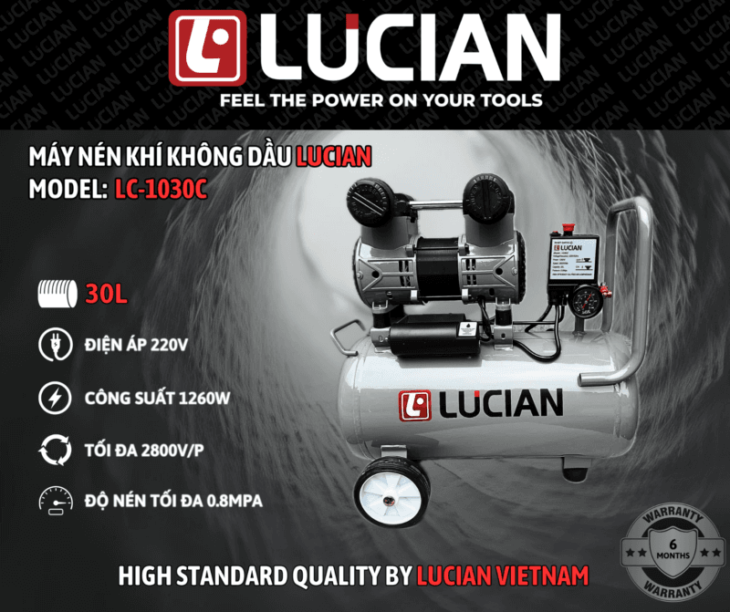 NÉN KHÍ KHÔNG DẦU LUCIAN LC-1030C