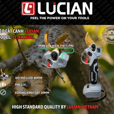 KÉO CẮT CÀNH DÙNG PIN LUCIAN LC-KCC3001
