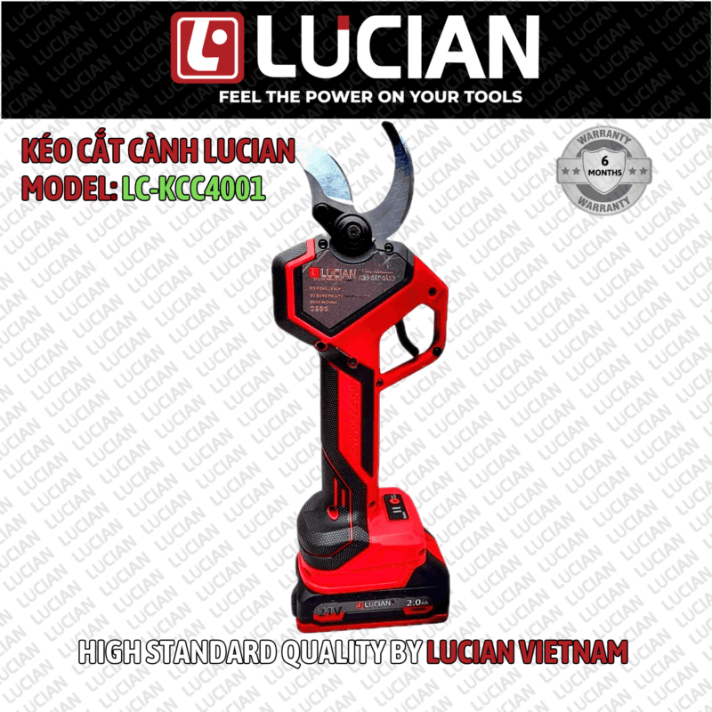 KÉO CẮT CÀNH DÙNG PIN LUCIAN LC-KCC4001