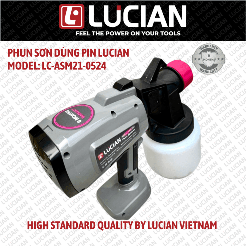 MÁY PHUN SƠN DÙNG PIN LUCIAN LC-ASM21-0524