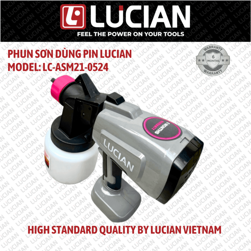 MÁY PHUN SƠN DÙNG PIN LUCIAN LC-ASM21-0524