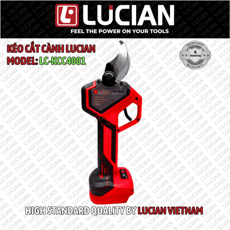 KÉO CẮT CÀNH DÙNG PIN LUCIAN LC-KCC4001