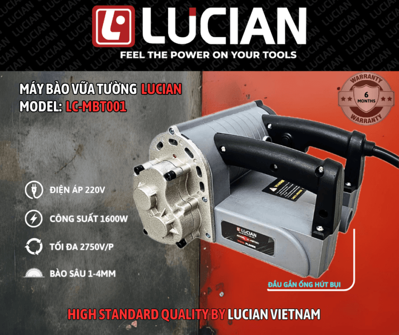 MÁY BÀO TƯỜNG LUCIAN LC-MBT001