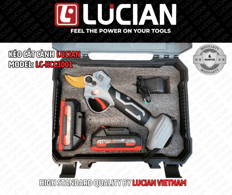 KÉO CẮT CÀNH DÙNG PIN LUCIAN LC-KCC3001