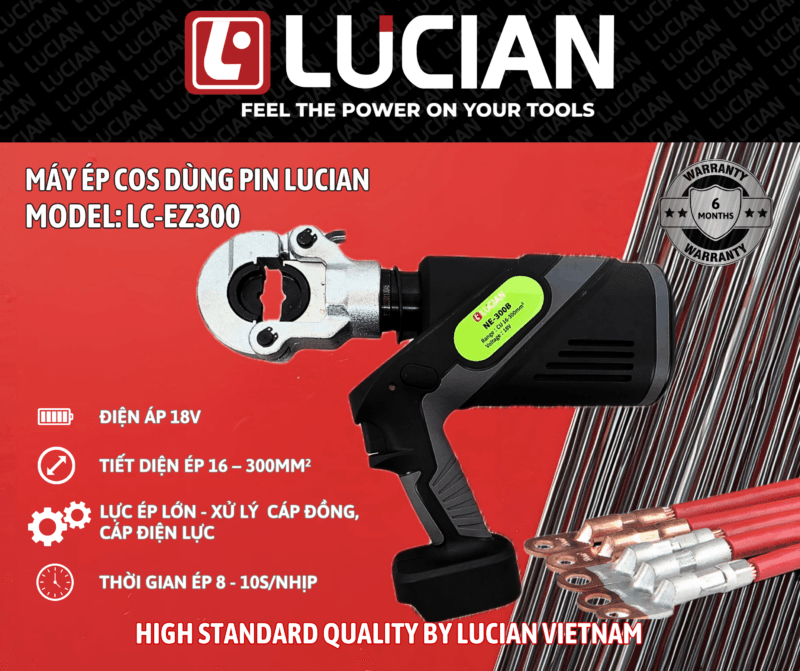 MÁY ÉP COS DÙNG PIN LUCIAN LC-EZ300