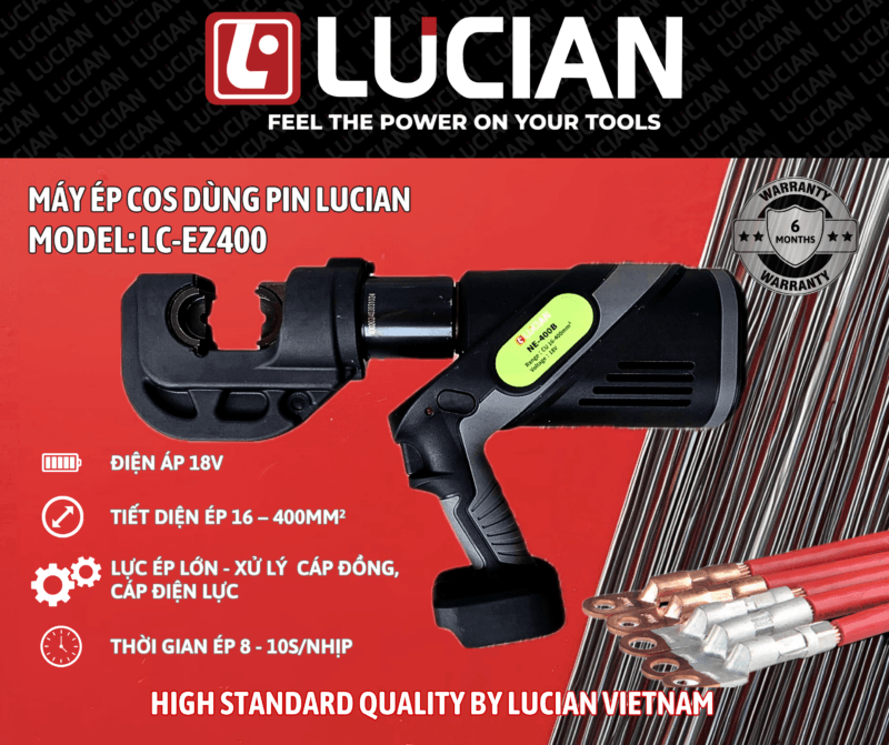 MÁY ÉP COS DÙNG PIN LUCIAN LC-EZ400