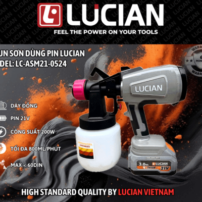 MÁY PHUN SƠN DÙNG PIN LUCIAN LC-ASM21-0524