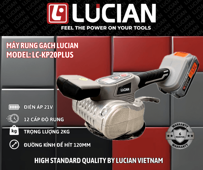 MÁY RUNG GẠCH LUCIAN LC-KP20PLUS