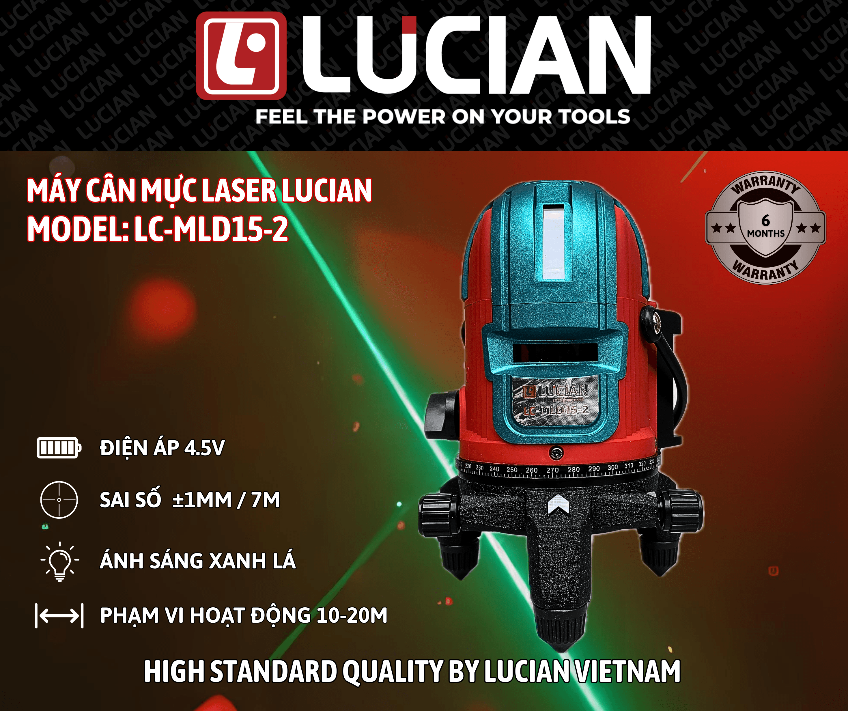 MÁY CÂN MỰC LASER LUCIAN LC-MLD15-2